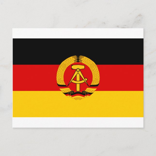 Carte Postale Flagge der DDR - Drapeau de la RDA (Allemagne de l (Devant)