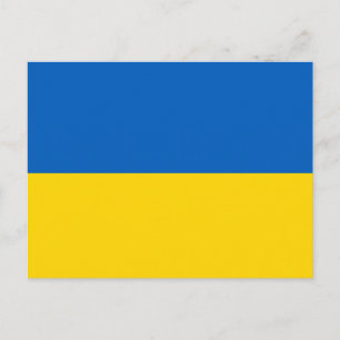 Carte Postale Flagge Ukraine