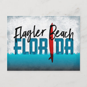 Carte postale Flagler Beach Florida Surboard