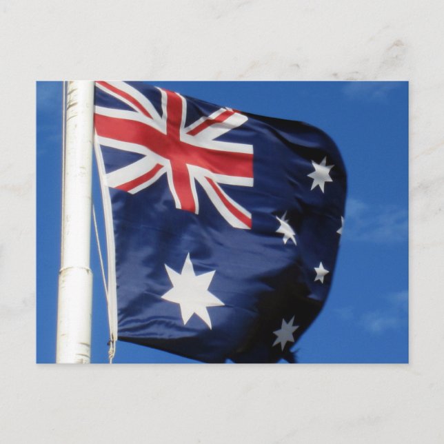 Carte Postale flagpole d'aussie (Devant)