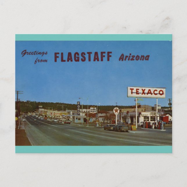 CARTE POSTALE FLAGSTAFF ARIZONA ON U.S. HWY. 66  (Devant)
