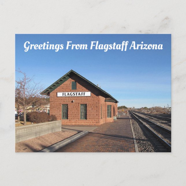 Carte Postale Flagstaff "Vieux Dépôt" Arizona (Devant)