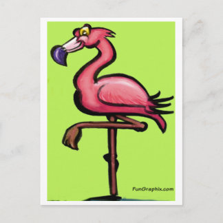 Carte Postale Flamant rose