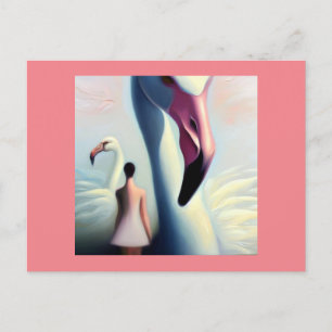 Carte Postale Flamant rose animal Spirit 4