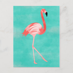 Carte Postale Flamant rose Bird