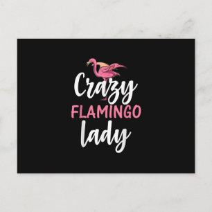 Carte Postale Flamant rose - Flamant rose fou cadeaux dame