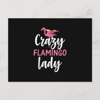 Carte Postale Flamant rose - Flamant rose fou cadeaux dame