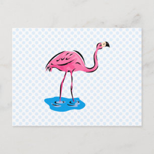 Carte Postale Flamant rose Frankie