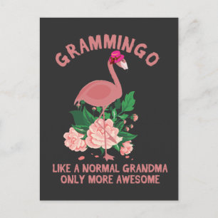 Carte Postale Flamant rose Grand-mère comme une grand-mère norma