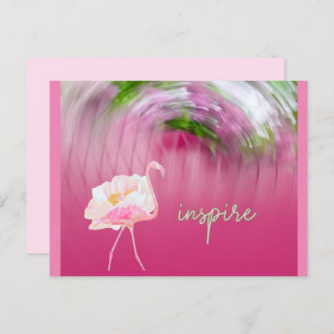 Carte Postale Flamant rose rose Inspiration Dire Inspirer Citati