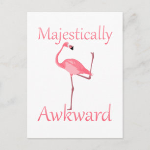 Carte Postale Flamant rose rose Majesque