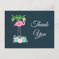 Flamant rose rose Palmiers et Merci Succulent