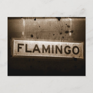 Carte postale Flamant rose Street Las Vegas