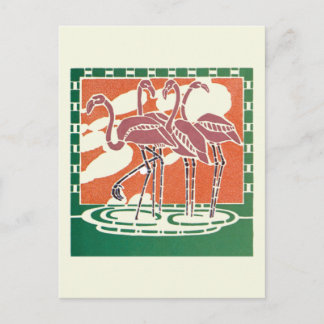 Carte Postale Flamants roses