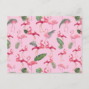 Carte Postale Flamants roses Amour Motif 5