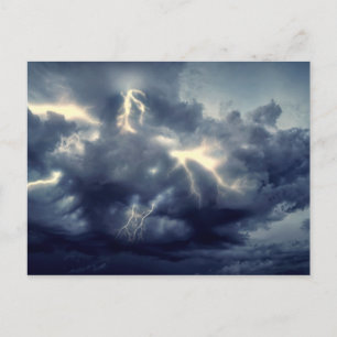 Carte Postale Flambeaux pendant l'orage