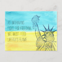 Carte postale Flame de Feed Liberty