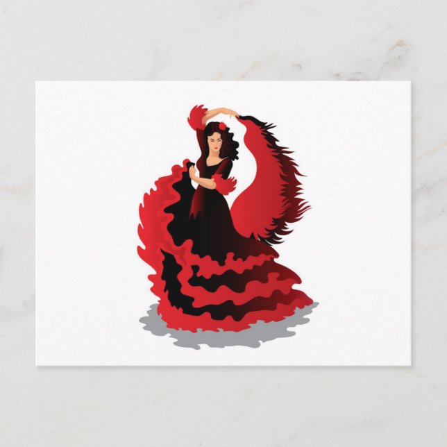 Carte Postale Flamenco (Devant)