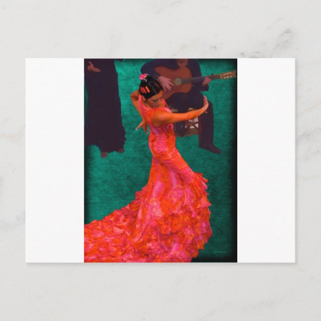 Carte Postale Flamenco (Devant)