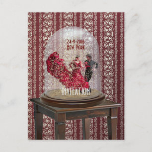 Carte postale FLAMENCO LATIN DANCE INVITATION