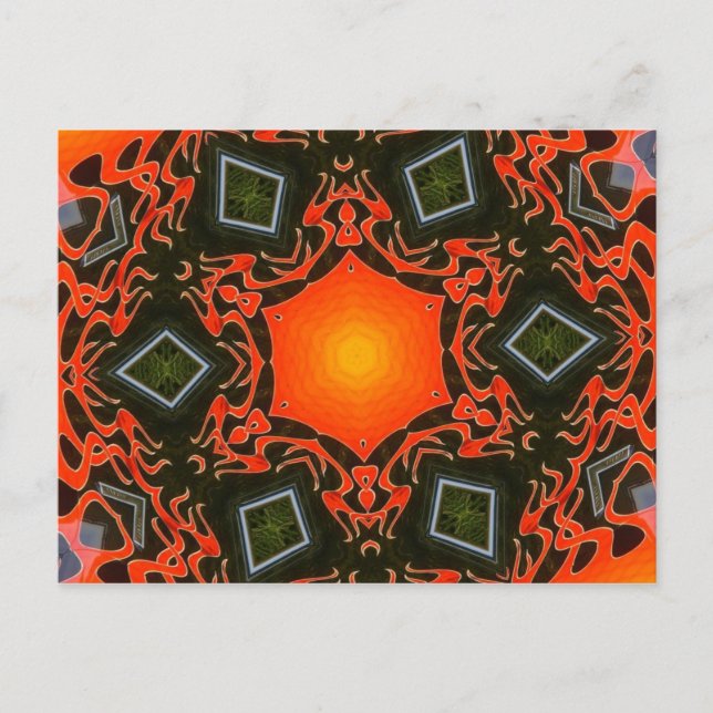 Carte Postale Flames et diamants fantômes (Devant)