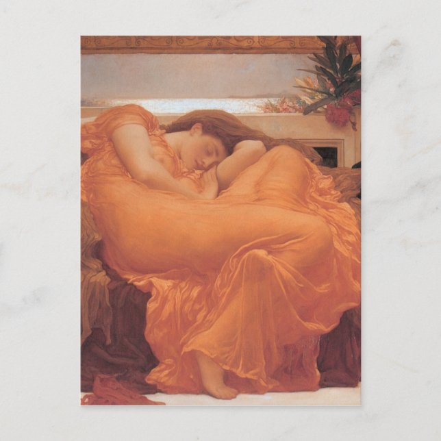 Carte Postale Flaming June by Frederick Leighton (Devant)