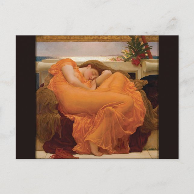 Carte Postale Flaming June par Frederic Leighton (Devant)