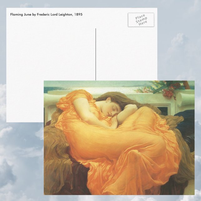 Carte Postale Flaming June par Lord Frederic Leighton (Créateur téléchargé)
