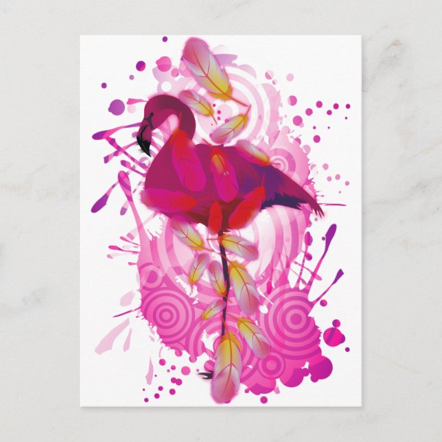 Carte Postale Flamingo (Devant)