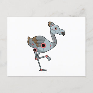 Carte Postale Flamingo as Robot