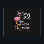 Carte Postale Flamingo Flamazing 50th Birthday Decorations Suppl<br><div class="desc">Funny Flamingo Gift for men,  Gift for women,  wife,  husband,  son,  daughter,  grandson,  granddaughter. Design Gift Idea for Birthday,  Christmas,  Anniversary,  Fathers day,  Mothers Day,  matching outfit men,  women,  father,  wife,  teacher.</div>
