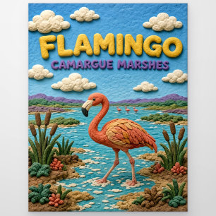 Carte Postale Flamingo Marais de Camargue Moderne KlayKoo