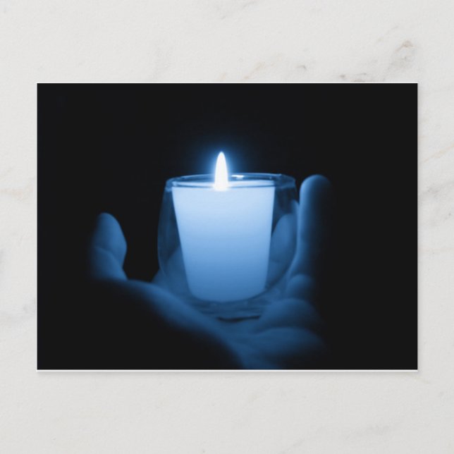 Carte Postale Flamme bleue (Devant)