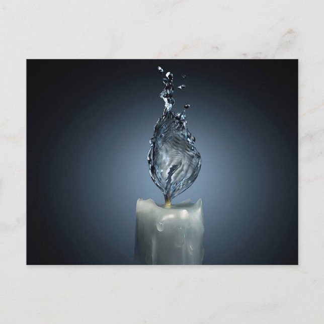 Carte Postale Flamme d'eau (Devant)