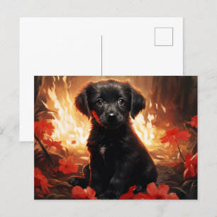 Carte Postale Flamme et Pétales