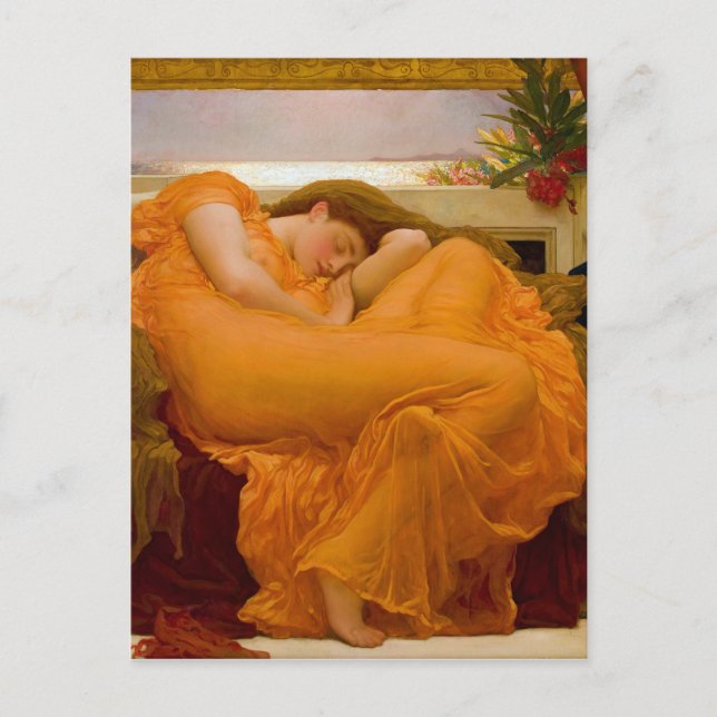 Carte Postale Flamme Juin par Sir Frederic Leighton (Devant)