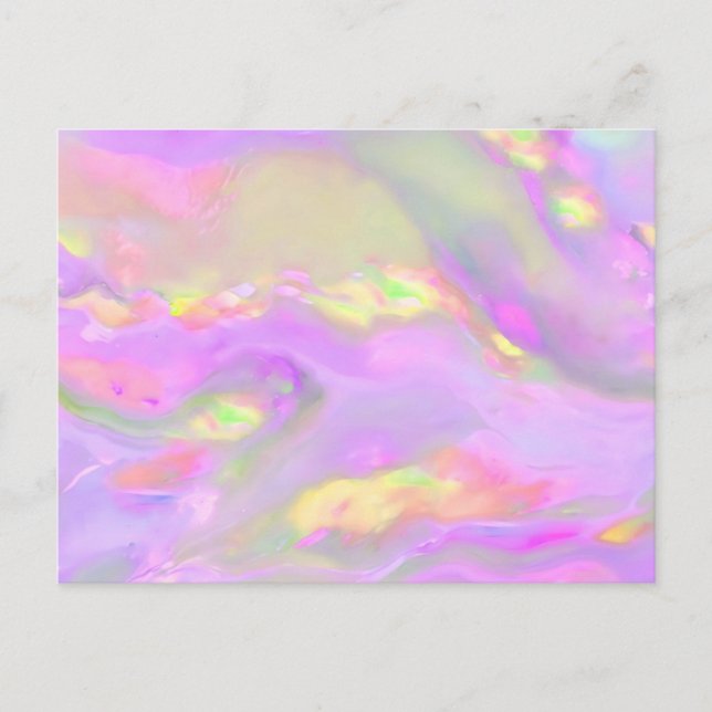 Carte Postale Flammes abstraites tendance et colorées (Devant)