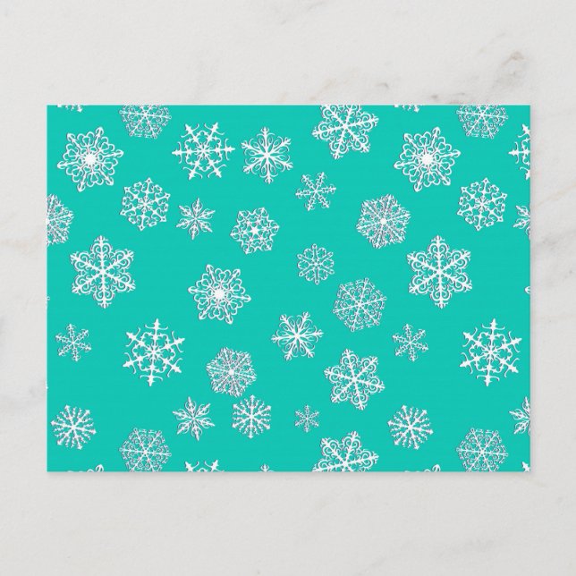 Carte Postale Flammes de neige blanches de 3 jours sur un arrièr (Devant)