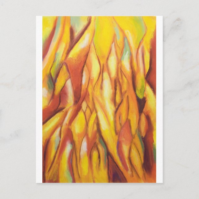 Carte Postale Flammes pourvues (expressionnisme abstrait) (Devant)