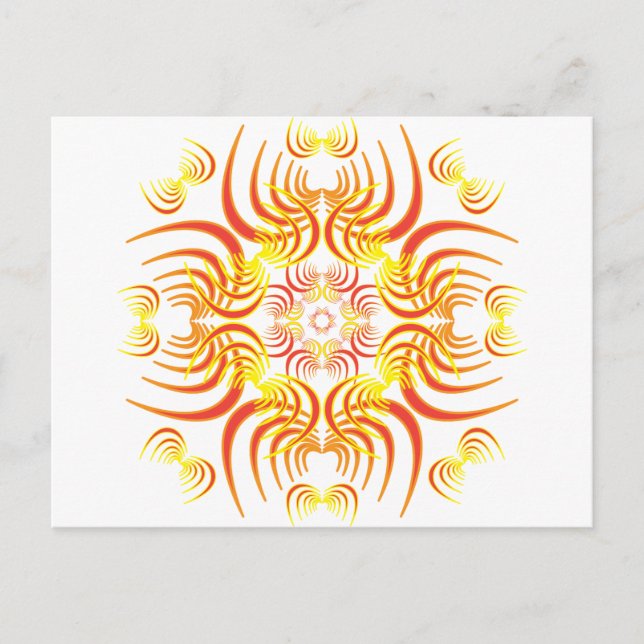 Carte Postale Flammes Spikes (Devant)