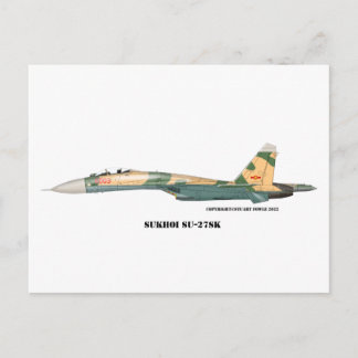 Carte Postale Flanker Sukhoi SU-27SK