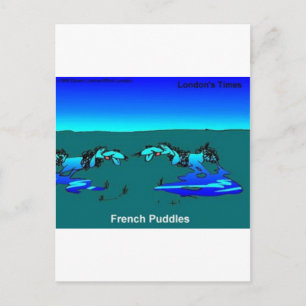 Carte Postale Flaques de Caniches Cadeaux Drôles T-Shirts Tasses