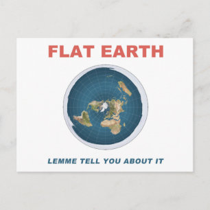 Carte Postale Flat Earth - Lemme Vous En Parle