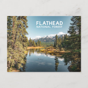Carte Postale Flathead Forêt nationale Lac Montana Photo