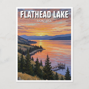 Carte Postale Flathead Lake Montana Travel