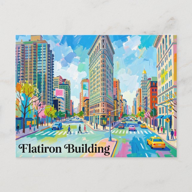 Carte Postale Flatiron Building New York (Devant)