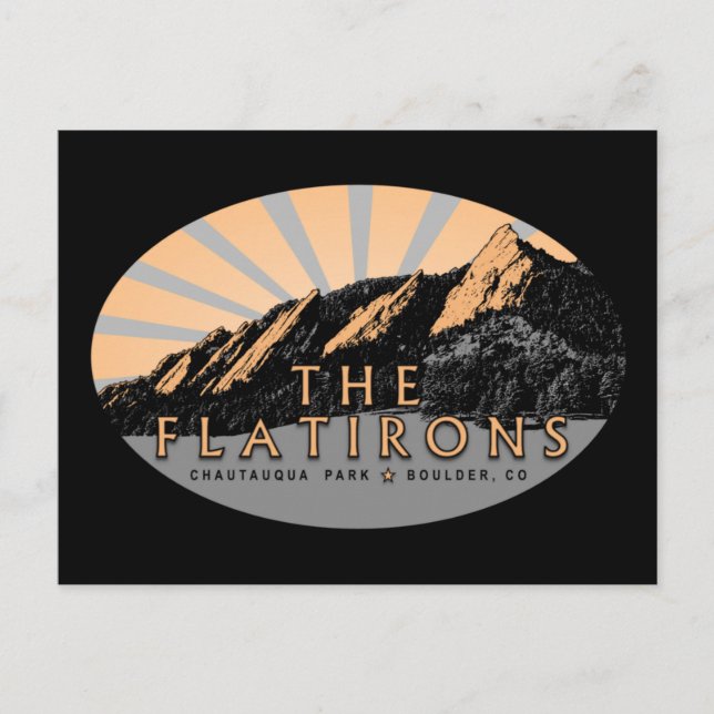 Carte Postale Flatirons Chautauqua Park, Boulder Colorado (Devant)