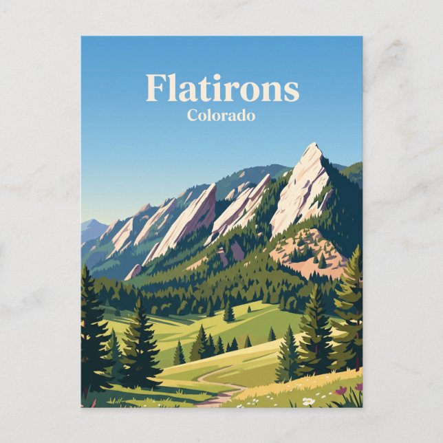 Carte Postale Flatirons Colorado (Devant)