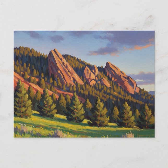 Carte Postale Flatirons Colorado Voyage (Devant)