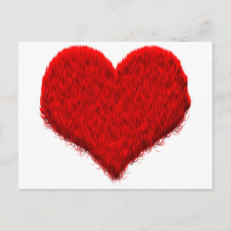 Carte Postale Flauschiges Herz